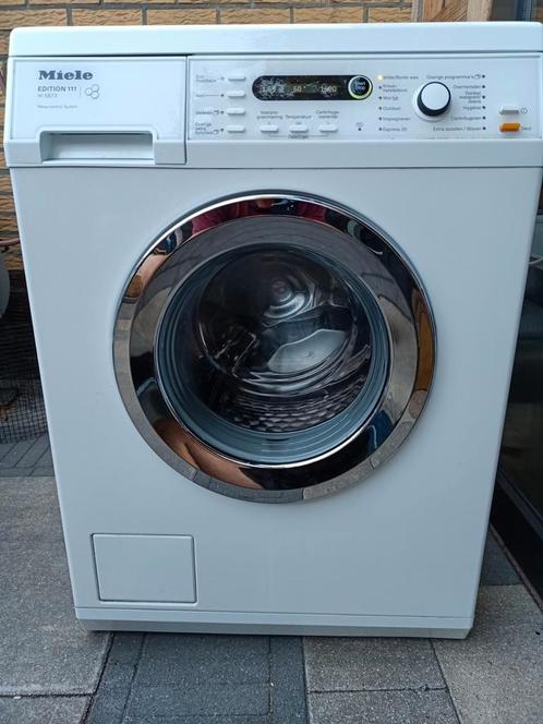 W5873 Edition 111 Miele wasmachine, Witgoed en Apparatuur, Wasmachines, Refurbished, Voorlader, 6 tot 8 kg, 85 tot 90 cm, 1600 toeren of meer