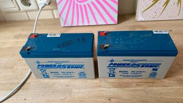 2 x powersonic accu PA-1270 F1 beschikbaar voor biedingen