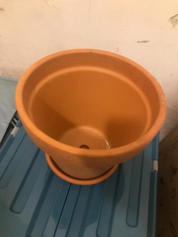 Bloempot met schotel, terracotta, Ø 19 cm beschikbaar voor biedingen