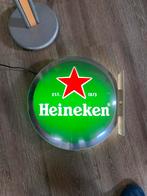 Heineken Lichtbak Vintage Bar Decoratie Lamp, Verzamelen, Ophalen, Gebruikt, Reclamebord