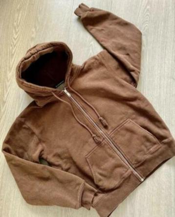 Zgan Brandy Melville warme bruine hoody vest , one size beschikbaar voor biedingen