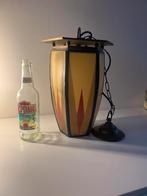Lamp Amsterdamse School art deco glas in lood gebrandschild, Antiek en Kunst, Ophalen