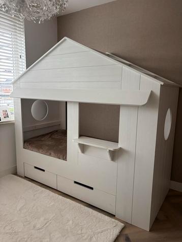 Huis bed Woood Huisje Bedstee incl. Matras beschikbaar voor biedingen