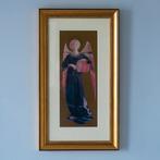Fraaie Italiaanse engel, Antiek en Kunst, Kunst | Etsen en Gravures, Ophalen of Verzenden