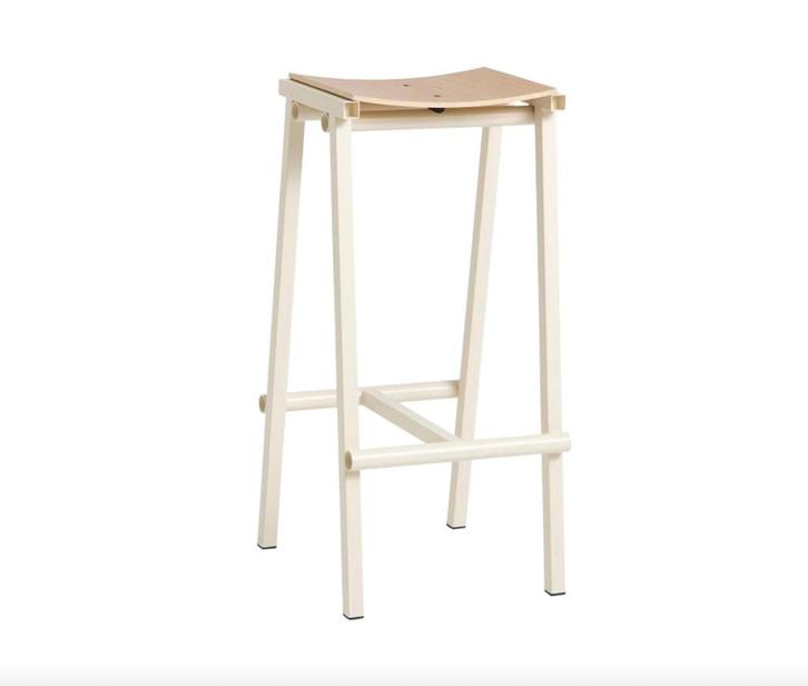 HAY Taburete 8 Barkruk High H 75 cm Eggshell | Van €139, nu, Huis en Inrichting, Barkrukken, Nieuw, 60 tot 90 cm, 1 kruk, Ophalen of Verzenden