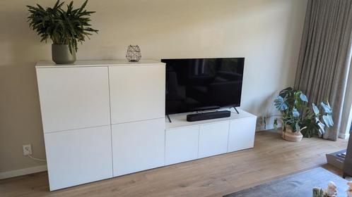 Wandkasten wit mat, Huis en Inrichting, Kasten | Wandmeubels, Gebruikt, 100 tot 150 cm, Minder dan 150 cm, 25 tot 50 cm, Met deur(en)