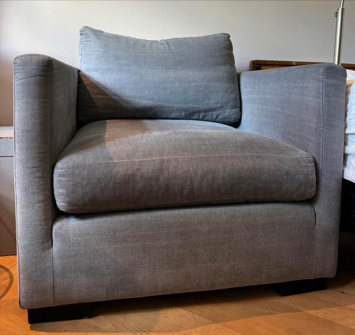 Fauteuil ‘Emma’ - loveseat - SOHO, Huis en Inrichting, Fauteuils, Zo goed als nieuw, Stof, 75 tot 100 cm, 75 tot 100 cm, Ophalen