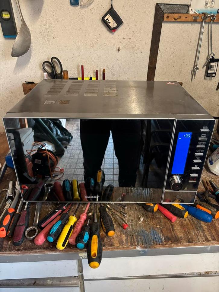 Combi Magnetron Oven - Silvercrest, Witgoed en Apparatuur, Magnetrons, Gebruikt, Vrijstaand, Combimagnetron, 45 tot 60 cm, Grill