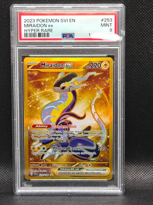 Psa 9 MINT Koraidon EX 253 Hyper Rare, Hobby en Vrije tijd, Verzamelkaartspellen | Pokémon, Zo goed als nieuw, Losse kaart, Ophalen of Verzenden