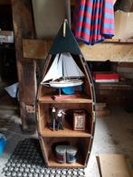 Boot kast bootje met accesoires   antieke koper lantaarns, Gebruikt, Ophalen of Verzenden