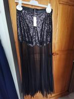Feestelijke rok met pailletten, Maat 38/40 (M), Zwart, Nieuw, Ophalen of Verzenden