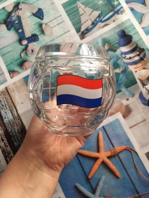 Leuk Nederlands bier glas ( voetbal glas ), Verzamelen, Glas en Borrelglaasjes, Bierglas, Ophalen of Verzenden