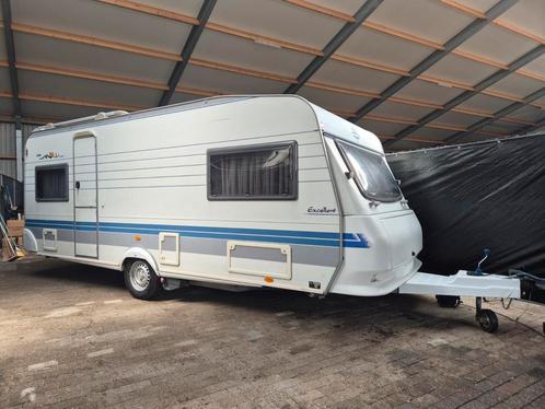 Hobby 540 Excellent Dakairco '23 Mover'23 Voortent, Caravans en Kamperen, Caravans, Particulier, tot en met 4, 1000 - 1250 kg