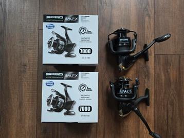 2x nieuwe Spro SaltX 7000 strand/bootmolen beschikbaar voor biedingen
