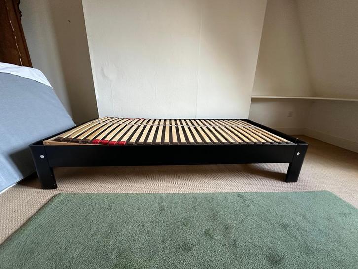 Auping Auronde - verstelbaar spiraalbodem., Huis en Inrichting, Slaapkamer | Bedden, Zo goed als nieuw, Eenpersoons, 90 cm, Hout