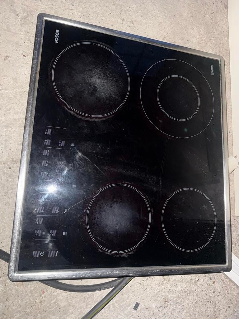 Bosch Inductie Kookplaat (51cm x 59cm), Witgoed en Apparatuur, Kookplaten, Ophalen, Gebruikt, 4 kookzones, Inbouw