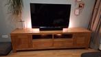 Houten Tv meubel, Ophalen, Gebruikt, 150 tot 200 cm, Teakhout