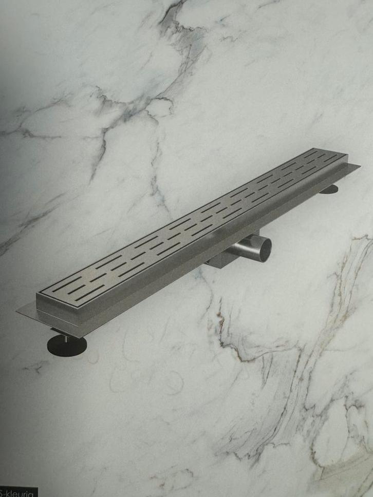 Complete douchegoot met standaard rooster en flens, Huis en Inrichting, Badkamer | Complete badkamers, Zo goed als nieuw, Ophalen of Verzenden