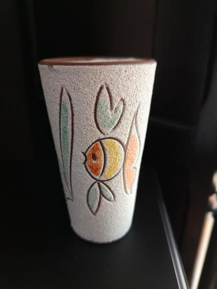 Retro/Vintage vaasje Boonstra met vis, Antiek en Kunst, Antiek | Vazen, Ophalen of Verzenden