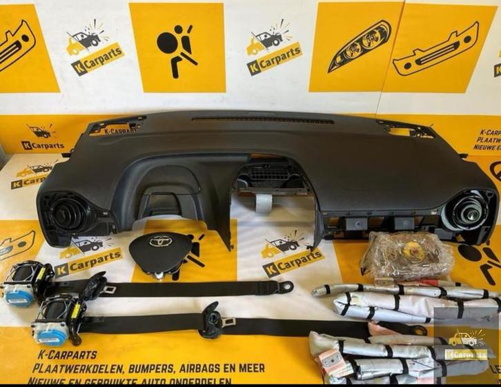 Airbag set Toyota Aygo 2014-2022 Compleet Dashboard, Auto-onderdelen, Overige Auto-onderdelen, Toyota, Gebruikt, Ophalen of Verzenden