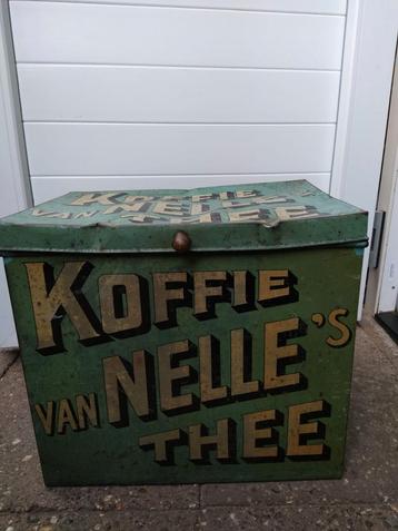 Vintage Nelle Koffie/Thee Blik beschikbaar voor biedingen