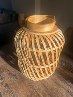 Woonaccessoire lantaarn windlicht, Huis en Inrichting, Woonaccessoires | Kandelaars en Kaarsen, Ophalen, Zo goed als nieuw, Hout