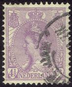 Nederland 1919, Koningin Wilhelmina, 4½ cent, violet., Verzenden, T/m 1940, Gestempeld