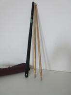 Biljart keu: longoni mod. r1 470gr met tas/ hoes, Sport en Fitness, Ophalen of Verzenden, Zo goed als nieuw, Keu of Ballen