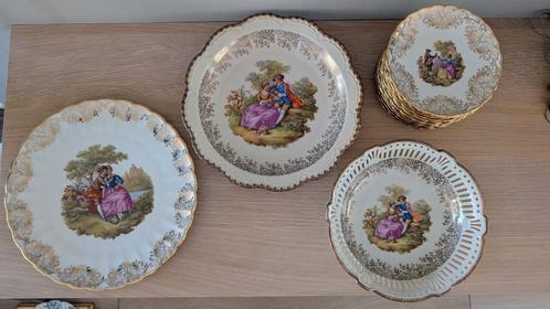 Prachtig vintage, porselein gebakservies, Schwarzenhammer, Antiek en Kunst, Antiek | Servies los, Ophalen