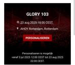 tickets GLORY 103, Twee personen