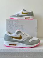 Nike Air Max 1 By You Pink Flamingo (EU 42), Wit, Nike, Nieuw, Ophalen of Verzenden