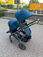 Uppababy Vista V2 - Blauw, Kinderen en Baby's, Kinderwagens en Combinaties, Ophalen of Verzenden, Zo goed als nieuw, Verstelbare duwstang