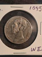 1 Gulden Willem II, 1843., Ophalen of Verzenden, Koning Willem II, 1 gulden