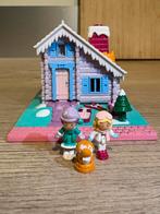 Vintage Polly Pocket Ski Lodge 1993 - compleet, Ophalen of Verzenden, Zo goed als nieuw, Overige typen