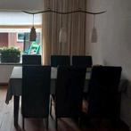 Gratis Grote tafel met 6 stoelen en salontafel, Gebruikt, Minder dan 50 cm, Rechthoekig, 50 tot 100 cm