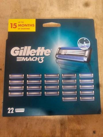 Gillette Mach3 Scheermesjes - 22 Stuks beschikbaar voor biedingen