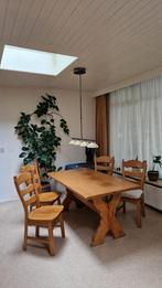Eethoek massief blank eiken 160 x 90 cm, Huis en Inrichting, Ophalen, Gebruikt, Eikenhout, 50 tot 100 cm