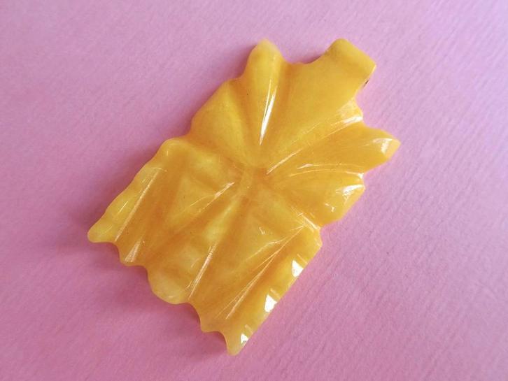 jwg Vintage Art Deco persglas glas hanger Mexico maya aztec, Sieraden, Tassen en Uiterlijk, Antieke sieraden, Hanger, Overige materialen