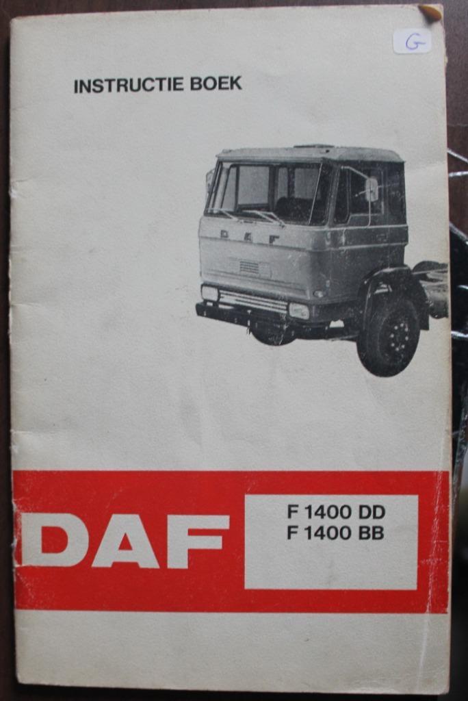 Daf F 1400 DD / BB instructieboekje, Auto diversen, Handleidingen en Instructieboekjes, Ophalen of Verzenden