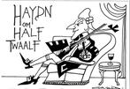 Opland -Cartoon Haydn op half Twaalf 1996 ., Ongelopen, Cultuur en Media, Verzenden, 1980 tot heden