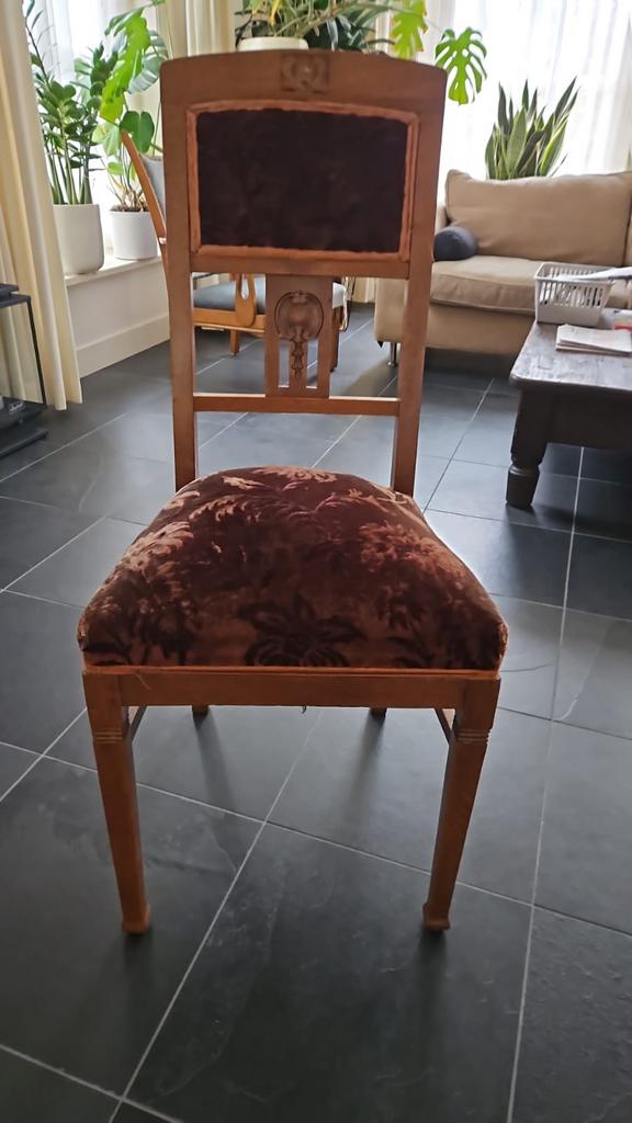 6 Antieke stoelen 100 jaar oud, Antiek en Kunst, Ophalen