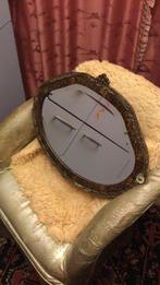 Mooie ovale spiegel met geslepen glas rand antieke spiegel, Antiek en Kunst, Antiek | Spiegels, Ophalen of Verzenden, Ovaal, 50 tot 100 cm