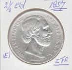 (E) W III mooie 21/2 gulden 1857 zfr., Zilver, 2½ gulden, Ophalen of Verzenden, Koning Willem III
