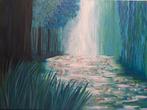 Schilderij "waterlelie', Antiek en Kunst, Kunst | Schilderijen | Abstract, Ophalen