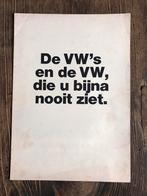 Folder VW Volkswagen VW Programma 1972 Kever Transporter NL, Boeken, Gelezen, Volkswagen, Verzenden