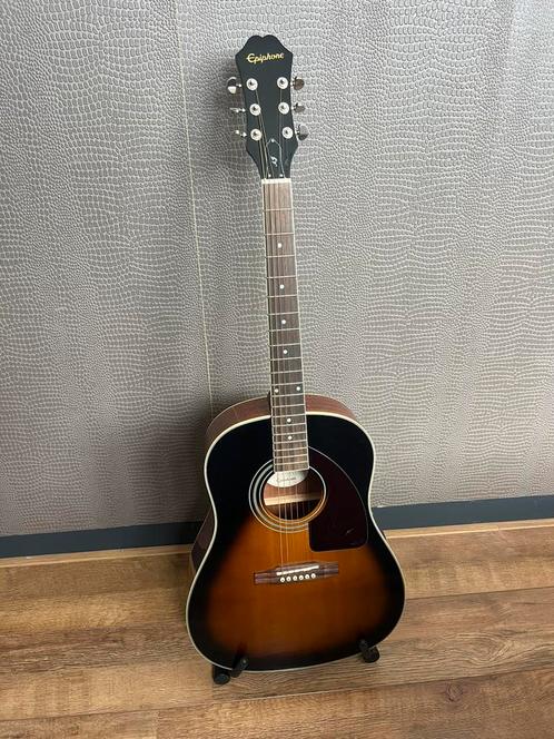 Epiphone AJ220 S VS akoestische gitaar, Muziek en Instrumenten, Snaarinstrumenten | Gitaren | Akoestisch, Zo goed als nieuw, Western- of Steelstringgitaar