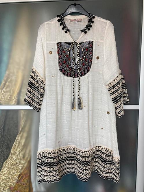Savage Culture summer dress, Kleding | Dames, Jurken, Zo goed als nieuw, Maat 42/44 (L), Wit, Knielengte, Verzenden