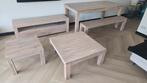 Eettafel met bank en salontafels van Woood, Ophalen