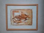 Dieren schilderijen, Ophalen of Verzenden, Zo goed als nieuw, Schilderij, Minder dan 50 cm