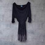 Zwarte Hema jurk met riem maat L, Maat 38/40 (M), Zwart, Ophalen of Verzenden, Zo goed als nieuw